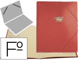 Carpeta clasificadora Saro 12 departamentos Folio rojo